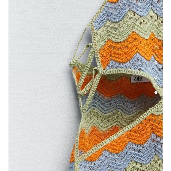 Zara blogger favorite crochet cut out dress limited edition - Picture 10 of 11